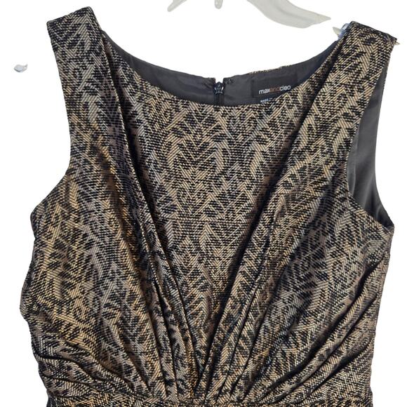 Women's Semi Formal Dress 8 Medium M Black Gold Cocktail Party Junior Prom - Picture 3 of 8